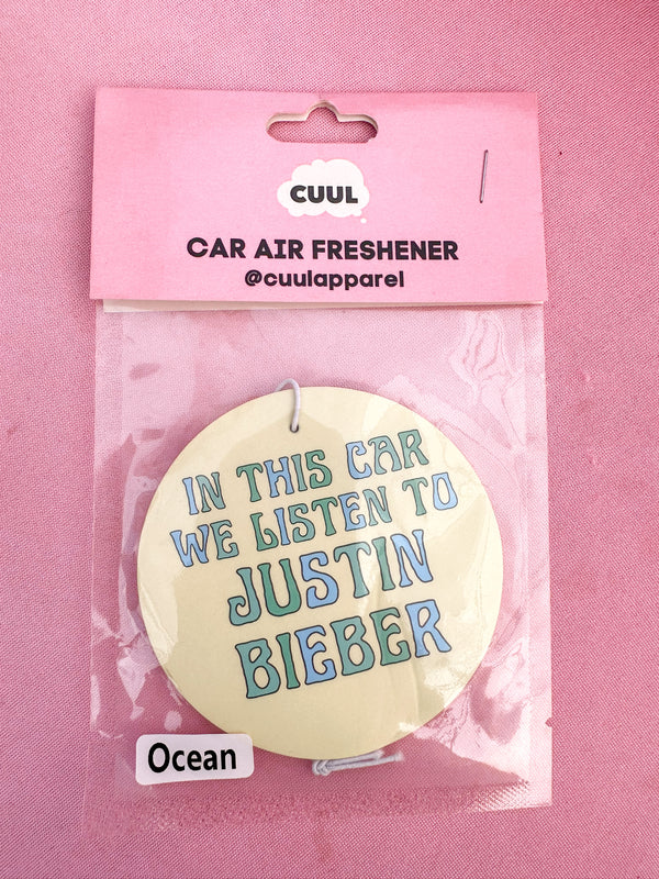 Justin Bieber Car Air Freshener