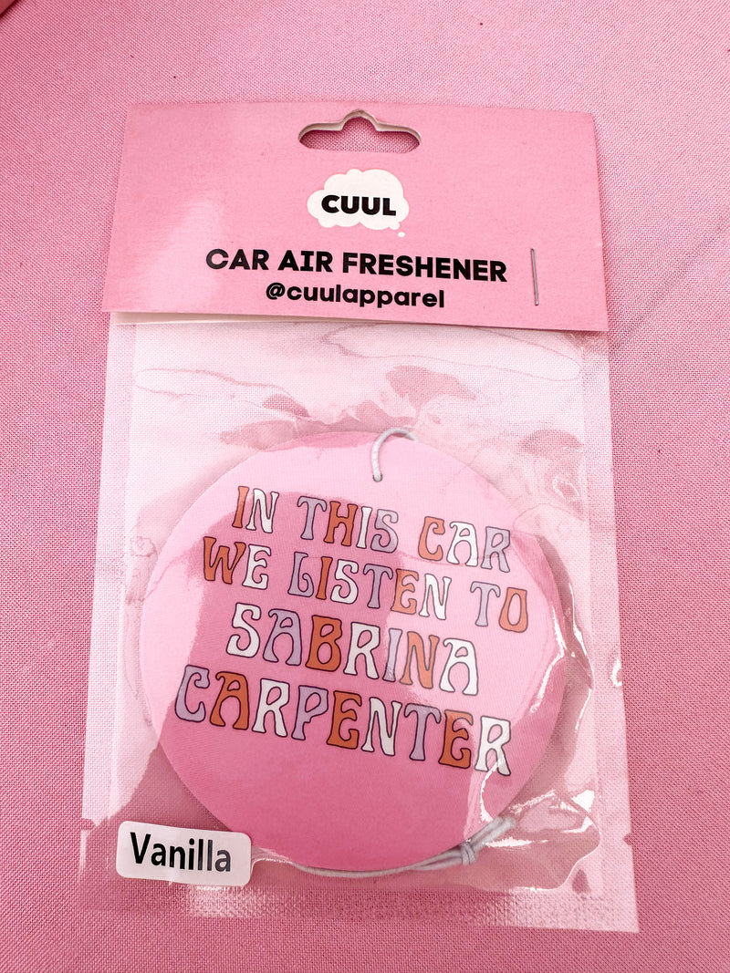 Sabrina Carpenter Car Air Freshener