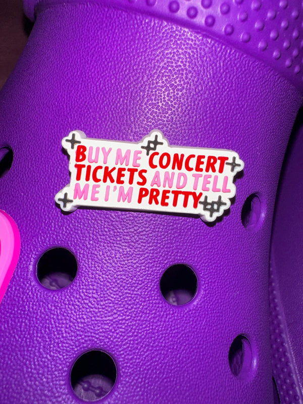 Buy Me Concert Tickets Croc Charm