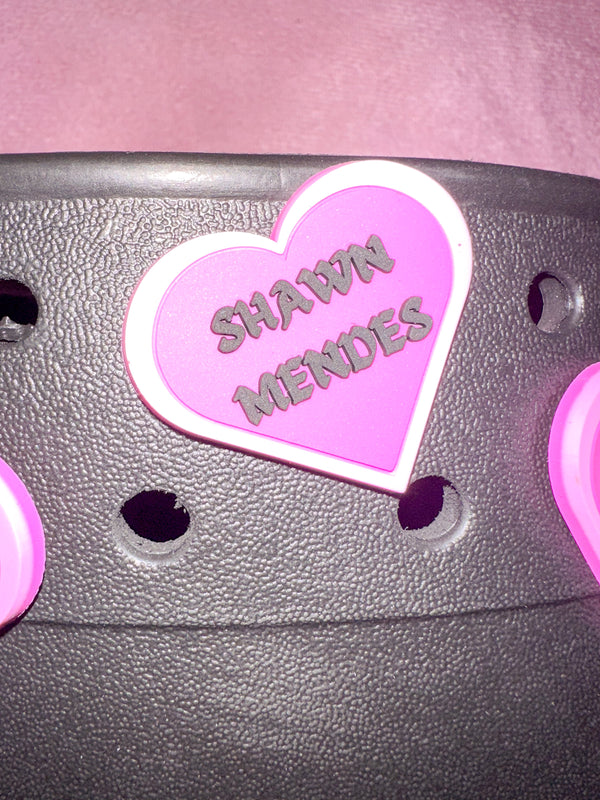 Shawn Mendes Heart Croc Charm