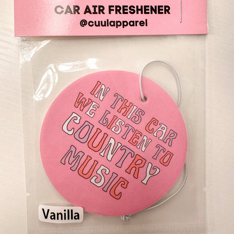 Country Music Car Air Freshener