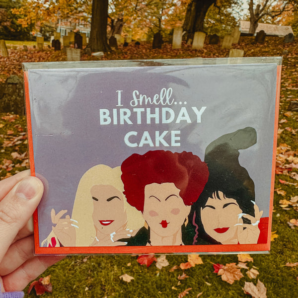 I Smell Birthday Cake Greeting Card