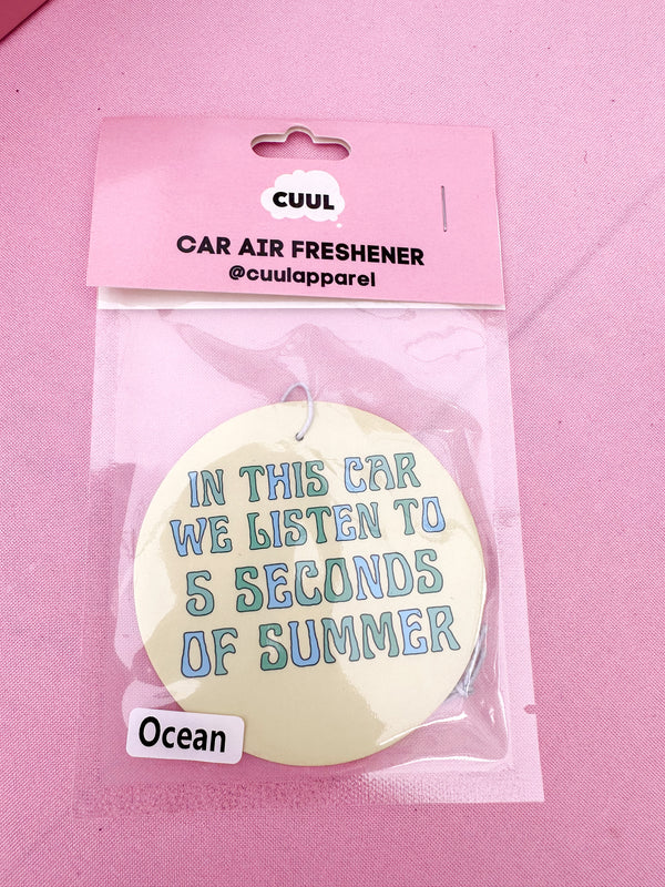 5 Seconds Of Summer Car Air Freshener