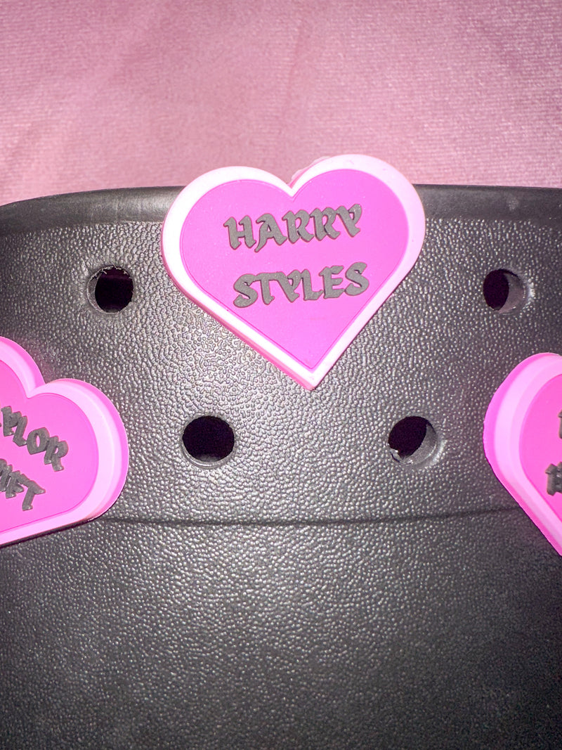 Harry Styles Heart Croc Charm