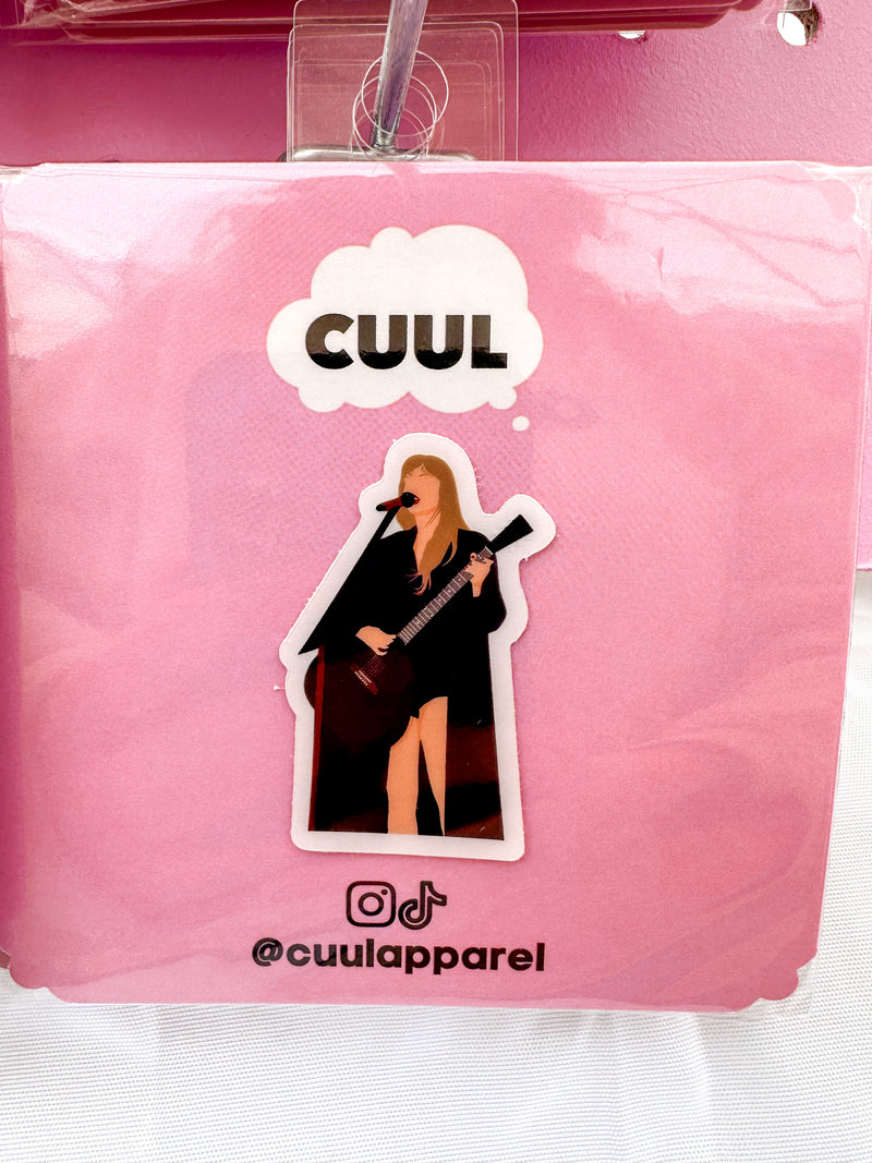 Red Outfit Taylor Sticker (Clear)