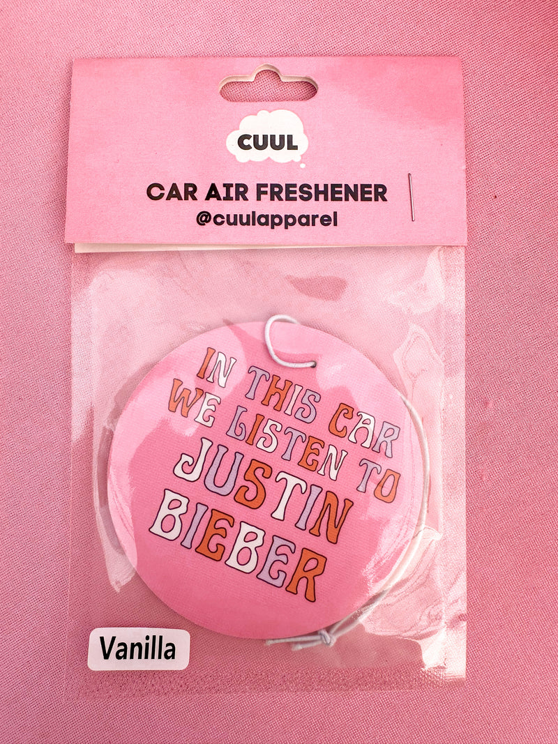 Justin Bieber Car Air Freshener