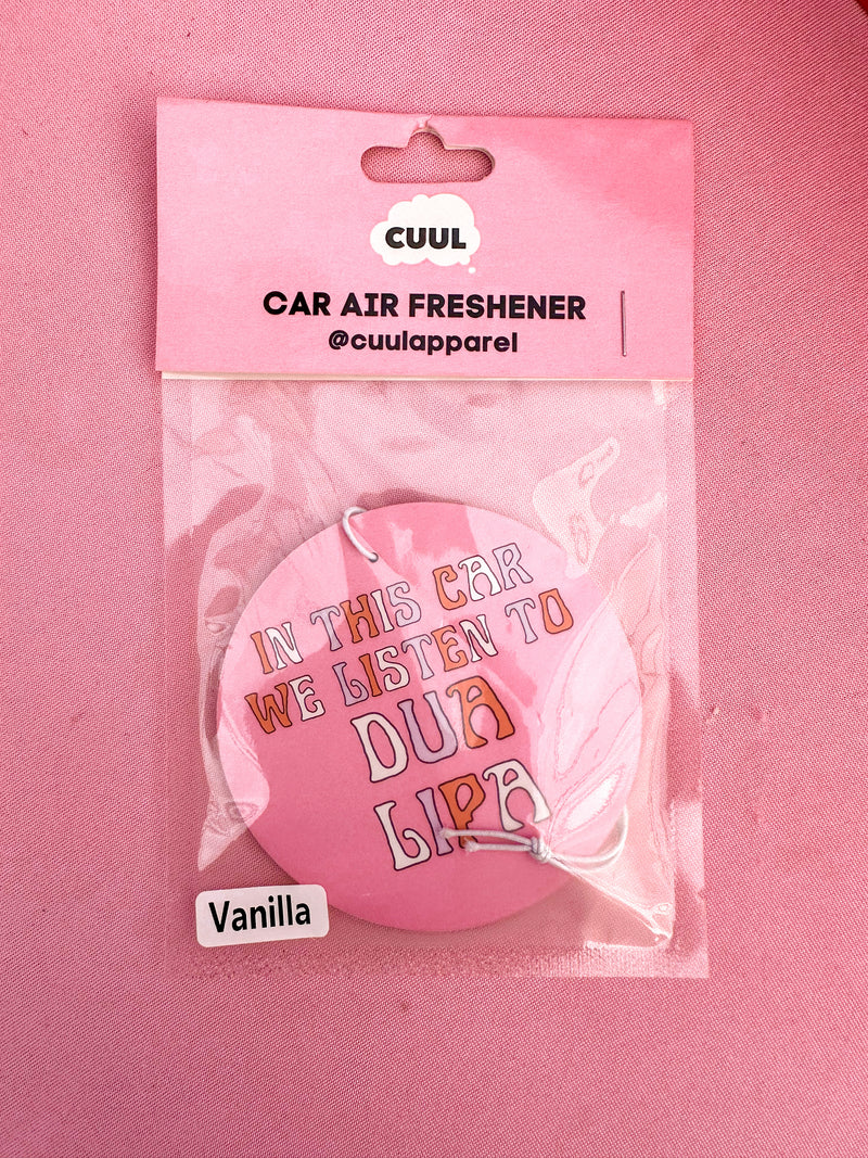Dua Lipa Car Air Freshener