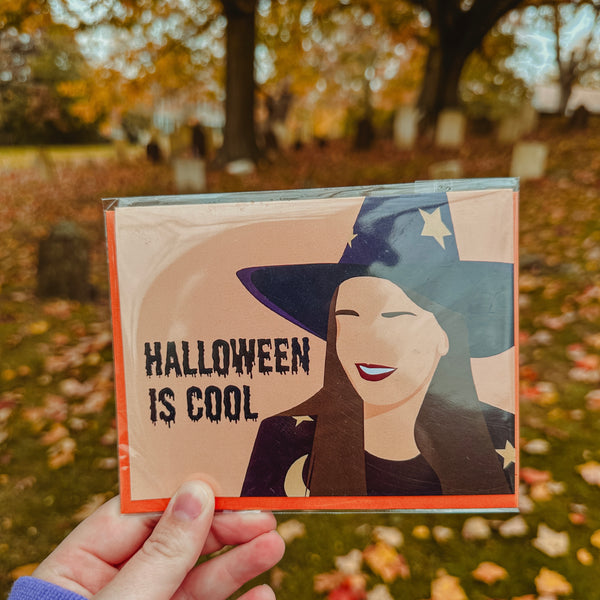 Halloween Is Cool Greeting Card